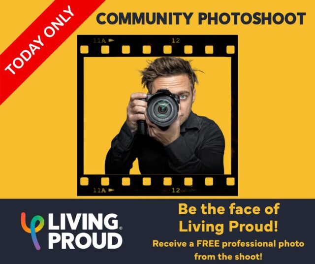COMMUNITY PHOTOSHOOT – Come and see us TODAY at Fair Day!

Come alone, with your bestie, your kids, your dog, partner, family or team mates. Everyone is welcome! Get a FREE professional photograph from the shoot.

As a peer organisation, Living Proud would love to see our community in all we do. Images will be used for our NEW website, our materials and promotions. 

Come along dressed in your brightest rainbow colours and enjoy the fun!