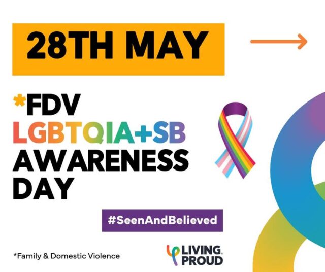 Today is LGBTQ Domestic Violence Awareness Day #SeenAndBelieved  

At Living Proud, we support LGBTQIA+SB people who have experienced or are currently experiencing family and domestic violence (FDV) in Western Australia. We connect you with supports, help you figure out next steps and take them when you are ready - together. 

Our PRIDE IN RESPECT CONNECT team are here for LGBTIQA+SB folks experiencing FDV. We are also here to help practitioners to better support LGBTIQA+SB people experiencing FDV. 

If you want to connect, we are here for you! 🏳️‍🌈🏳️‍⚧️