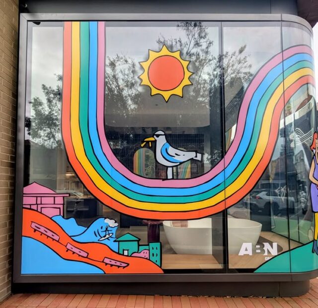 This week we had the pleasure of visiting the incredible @abngroup.au  offices in Leederville WA to thank them for their generous and ongoing support of Living Proud. Through their support Living Proud is able to continue delivering important services to the LGBTIQA+ community and we are so grateful! 
We were also able to enjoy their fantastic Pride themed windows by artist @_steph_hughes. They are vibrant, fun and beautiful! Enjoy and happy pride! 🏳️‍🌈🏳️‍⚧️ #pride #lgbtiq+