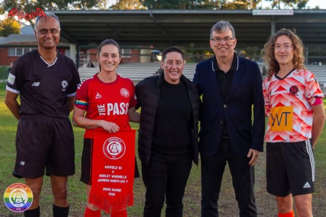 We were honoured to be a part of the second Pride round this Sunday held by the Ashfield Sports Club! Ashfield is committed to being a club where everyone feels welcomed and safe to be themselves. We know that inclusive communities make such a positive impact on mental health and we thank Ashfield for their leadership!

Thank you also to @davekellymp for the invitation and your incredible support of our community! 🌈   

Photo credits: Scary Mary  Photography
