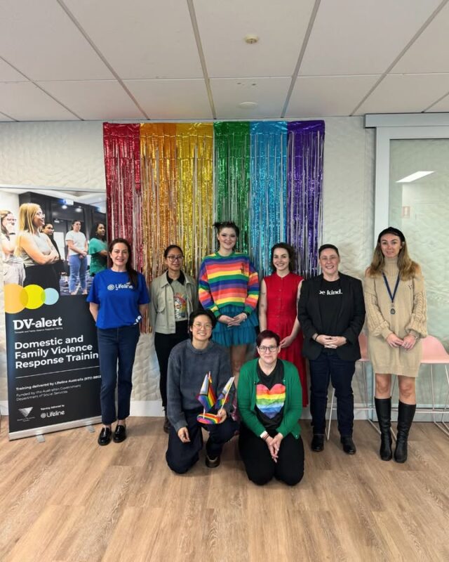 Recently we met up with the team at @Lifeline WA to celebrate the launch of DV-Alert's new Working with LGBTQ+ Communities frontline training workshop. 🌈

DV-Alert is a nationally recognised training program, delivered by Lifeline and funded by the Australian Government Department of Social Services (DSS), that equips frontline workers with the skills to recognise, respond to and refer people experiencing domestic and family violence. 

The Working with LGBTQ+ Communities sessions have been developed by subject-matter experts, practitioners and victim-survivors from across Australia, and will help frontline workers to provide safe, inclusive and informed support to LGBTQ+ people experiencing family and domestic violence. 

Living Proud is so proud to be delivering these workshops in Western Australia, alongside @lifeline_wa! 🏳️‍🌈🏳️‍⚧️The sessions are planned for later this year so keep an eye out for details.

 #lgbtiqa #pride #lgbtiq #fdv