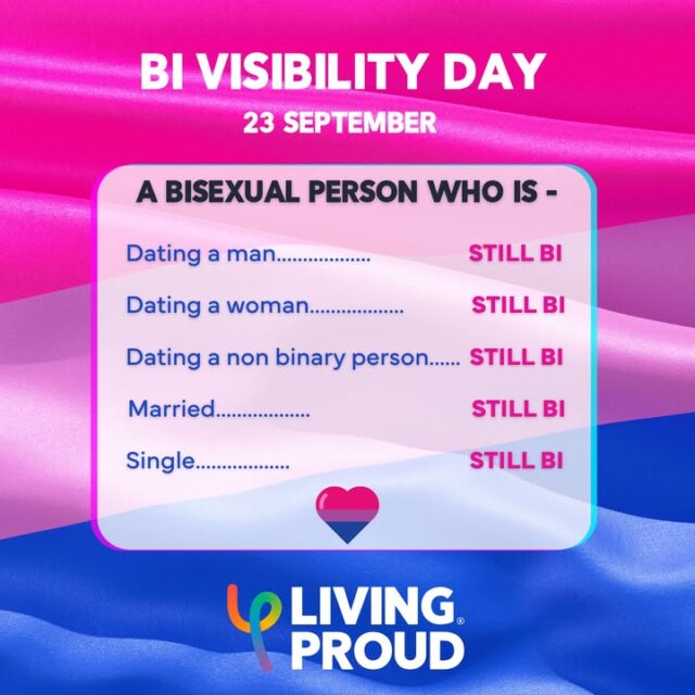 💜 Happy Bi Visibility Day! 💜

Bisexual people make up more than half of the LGBTIQA+ community, yet bisexuality is still often misunderstood, questioned or erased — both within our communities and beyond them.

Being bisexual doesn’t depend on who you’re dating, who you’ve dated before, or whether you’re dating anyone at all.

A bisexual person’s identity doesn’t become more or less valid because of their partner, their relationship history or their current circumstances.

Today, we celebrate bisexual people in all their diversity and remind our community: bi visibility matters, bi identities are valid, and bisexual people belong. 💜

#bivisibility #bivisibilityday